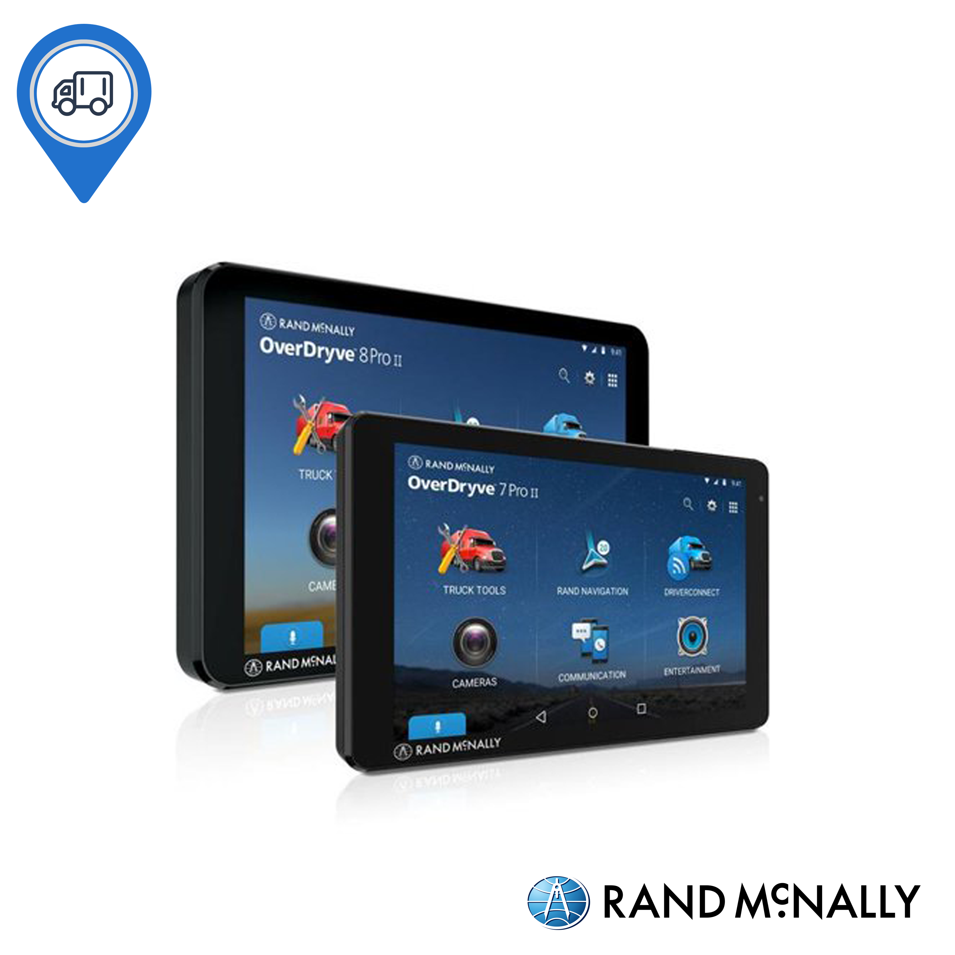 Rand McNally OverDryve 8 Pro II Truck GPS _ Connected Tablet