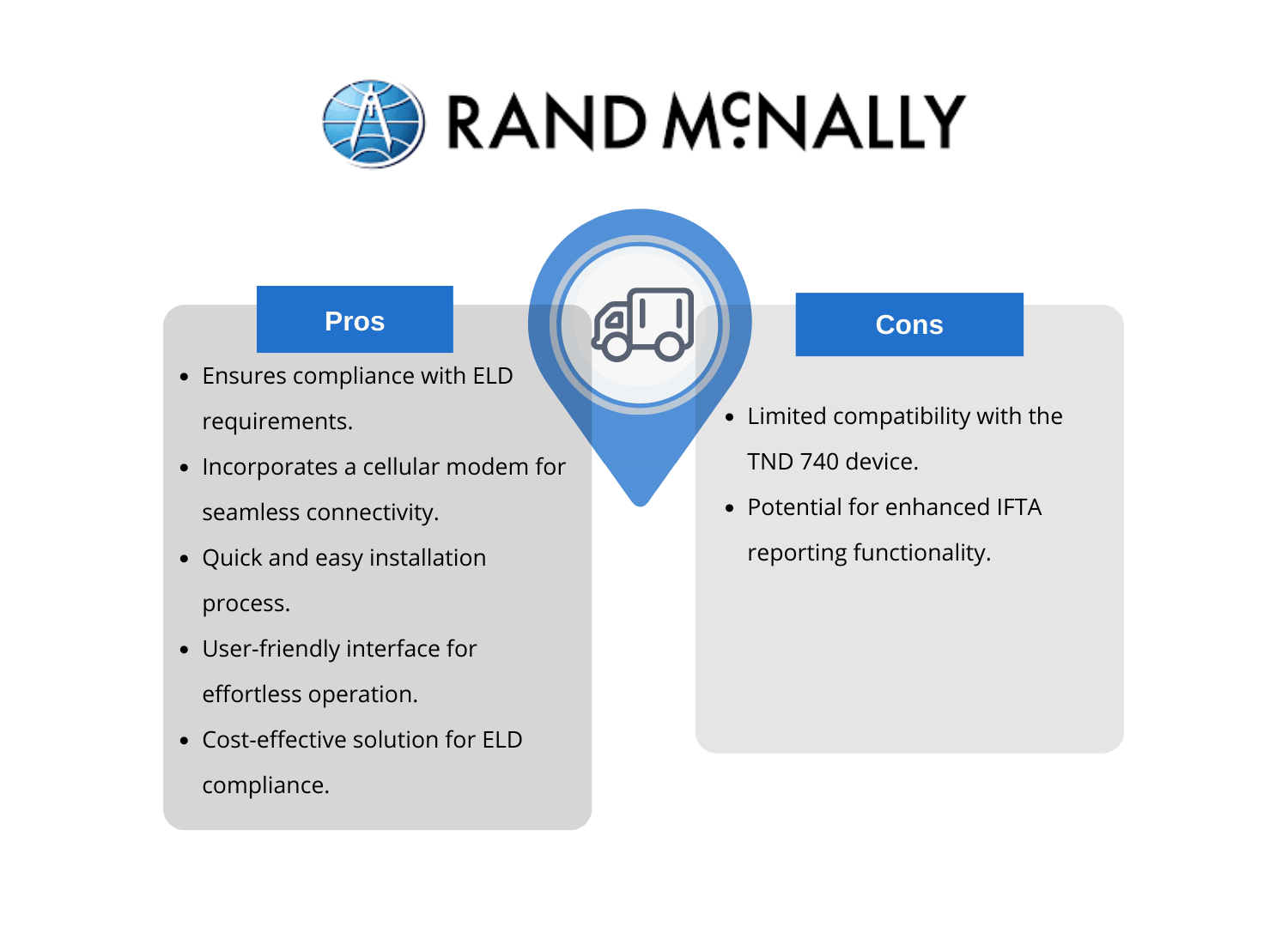 Rand McNally DC 200 S Pros and Cons