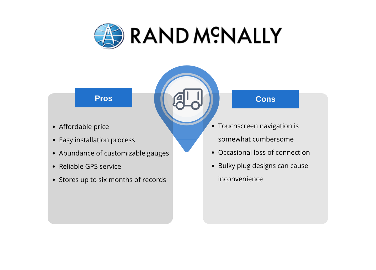 Rand McNally eld 50 Pros and Cons